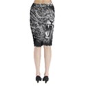 Lion Furious Abstract Desing Furious Midi Wrap Pencil Skirt View2