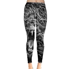 Lion Furious Abstract Desing Furious Inside Out Leggings by Jancukart