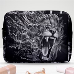 Lion Furious Abstract Desing Furious Make Up Pouch (large)