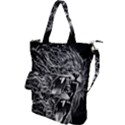 Lion Furious Abstract Desing Furious Shoulder Tote Bag View1