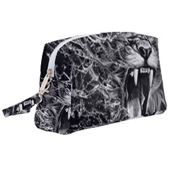 Lion Furious Abstract Desing Furious Wristlet Pouch Bag (large)