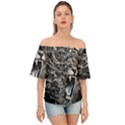 Lion Furious Abstract Desing Furious Off Shoulder Short Sleeve Top View1