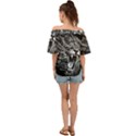 Lion Furious Abstract Desing Furious Off Shoulder Short Sleeve Top View2