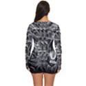 Lion Furious Abstract Desing Furious Long Sleeve Boyleg Swimsuit View4