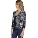 Lion Furious Abstract Desing Furious Women s Casual 3/4 Sleeve Spring Jacket View2