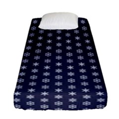 Snowflakes Abstract Snowflake Abstract Pattern Fitted Sheet (single Size) by Jancukart