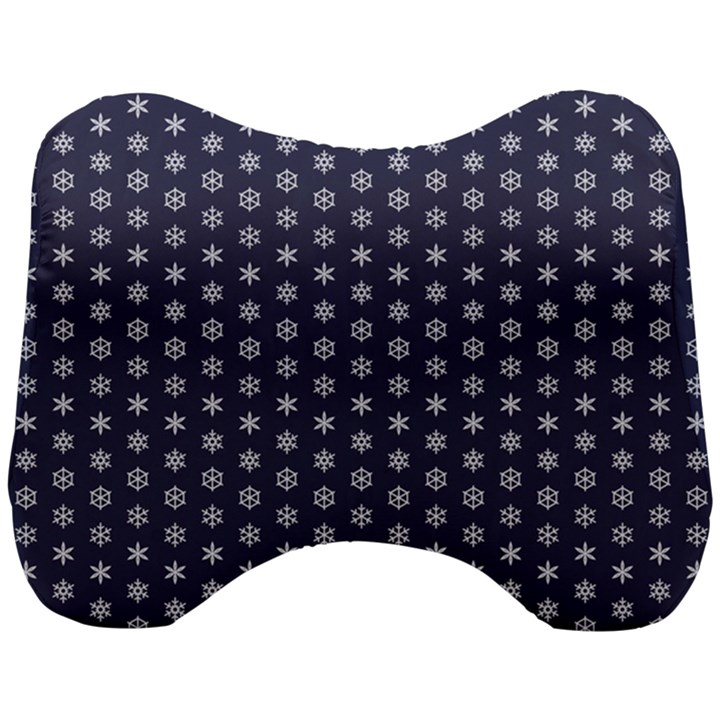 Snowflakes Abstract Snowflake Abstract Pattern Head Support Cushion