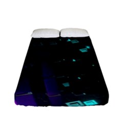 Abstract Building City 3d Fitted Sheet (full/ Double Size)