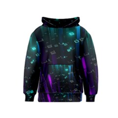 Abstract Building City 3d Kids  Pullover Hoodie