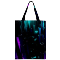 Abstract Building City 3d Zipper Classic Tote Bag