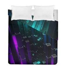 Abstract Building City 3d Duvet Cover Double Side (full/ Double Size) by Jancukart