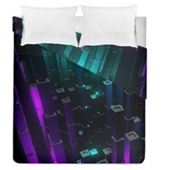 Abstract Building City 3d Duvet Cover Double Side (queen Size) by Jancukart