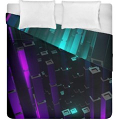 Abstract Building City 3d Duvet Cover Double Side (king Size) by Jancukart