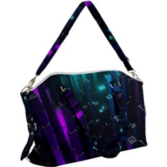 Abstract Building City 3d Canvas Crossbody Bag