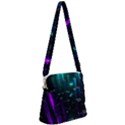 Abstract Building City 3d Zipper Messenger Bag View1