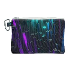 Abstract Building City 3d Canvas Cosmetic Bag (large)