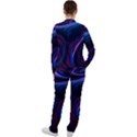 Purple Blue Swirl Abstract Casual Jacket and Pants Set View2