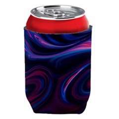 Purple Blue Swirl Abstract Can Holder