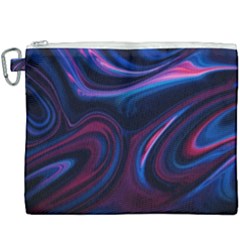 Purple Blue Swirl Abstract Canvas Cosmetic Bag (xxxl) by Jancukart