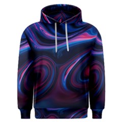 Purple Blue Swirl Abstract Men s Overhead Hoodie by Jancukart