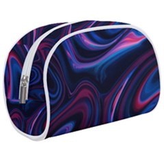 Purple Blue Swirl Abstract Make Up Case (medium)