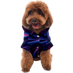 Purple Blue Swirl Abstract Dog Coat