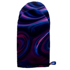 Purple Blue Swirl Abstract Microwave Oven Glove