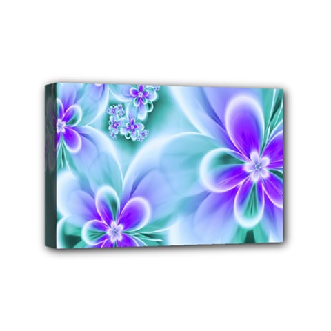 Abstract Flowers Flower Abstract Mini Canvas 6  X 4  (stretched)