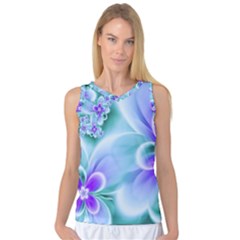 Abstract Flowers Flower Abstract Women s Basketball Tank Top