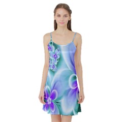 Abstract Flowers Flower Abstract Satin Night Slip