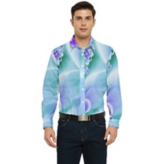 Abstract Flowers Flower Abstract Men s Long Sleeve  Shirt