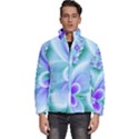 Abstract Flowers Flower Abstract Men s Puffer Bubble Jacket Coat View1