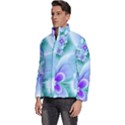 Abstract Flowers Flower Abstract Men s Puffer Bubble Jacket Coat View2