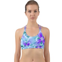 Abstract Flowers Flower Abstract Back Web Sports Bra