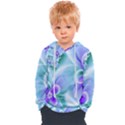 Abstract Flowers Flower Abstract Kids  Overhead Hoodie View1