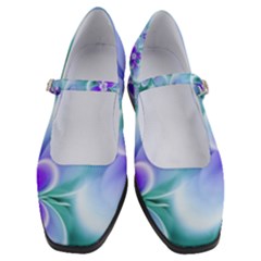 Abstract Flowers Flower Abstract Women s Mary Jane Shoes