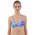 Abstract Flowers Flower Abstract Wrap Around Bikini Top View1