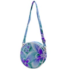 Abstract Flowers Flower Abstract Crossbody Circle Bag