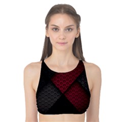 Red Black Abstract Pride Abstract Digital Art Tank Bikini Top