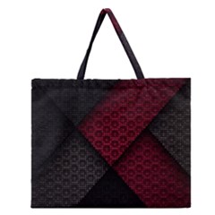 Red Black Abstract Pride Abstract Digital Art Zipper Large Tote Bag