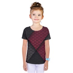 Red Black Abstract Pride Abstract Digital Art Kids  One Piece Tee