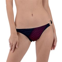 Red Black Abstract Pride Abstract Digital Art Ring Detail Bikini Bottoms