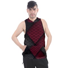 Red Black Abstract Pride Abstract Digital Art Men s Sleeveless Hoodie by Jancukart