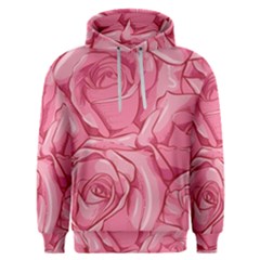 Pink Roses Pattern Floral Patterns Men s Overhead Hoodie by Jancukart