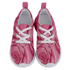 Pink Roses Pattern Floral Patterns Running Shoes