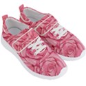 Pink Roses Pattern Floral Patterns Men s Velcro Strap Shoes View3