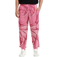 Pink Roses Pattern Floral Patterns Men s Elastic Waist Pants by Jancukart