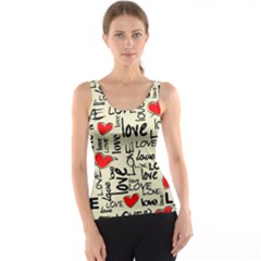 Love Abstract Background Textures Creative Grunge Tank Top