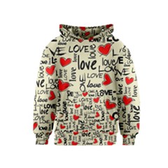 Love Abstract Background Textures Creative Grunge Kids  Pullover Hoodie