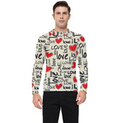 Love Abstract Background Textures Creative Grunge Men s Long Sleeve Rash Guard